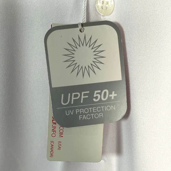 Antigua UPF 50+ Desert Dry XtraLite Polo Men's MEDIUM White Golf Performance NEW - Picture 3 of 12